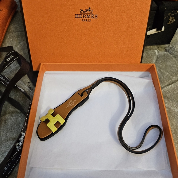 Hermes Accessories - Rare Authentic Yellow Oran bag charm